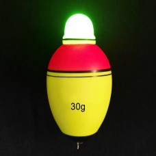 מתקן תאורה אלקטרוני צף לחכה לדייגים - 30 גרם