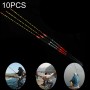 סט 10 יחידות מצופים צבעוניים קלי משקל לחכה לדייג - זוהר בחושך