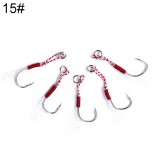 סט 5 יחידות קרס לחכה לדייג דגם 15