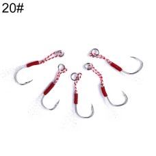 סט 5 יחידות קרס לחכה לדייג דגם 20