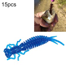 פיתיון דיג מלאכותי מסיליקון בסגנון זחלים פיתיון רך 15 יחידות - 75 מ