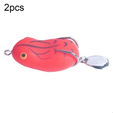 פיתיון דיג מלאכותי בסגנון צפרדע עם וו כפול 2 יחידות 4.2 ס