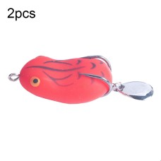 פיתיון דיג מלאכותי בסגנון צפרדע עם וו כפול 2 יחידות 5 ס