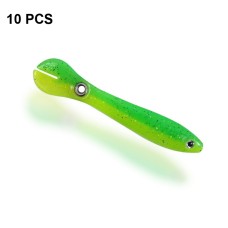 סט 10 יחידות פיתיון דיג מלאכותי גמיש במיוחד עם עין תלת מימד 6 גרם / 10 ס