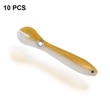 סט 10 יחידות פיתיון דיג מלאכותי גמיש במיוחד עם עין תלת מימד 6 גרם / 10 ס
