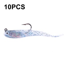 סט 10 יחידות פיתיונות דיג מלאכותיים עם זנב ארוך 7 ס