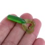 20 יחידות פיתיון דיג מלאכותי רך במיוחד בעל זנב כפול צף על המים 3.5 ס